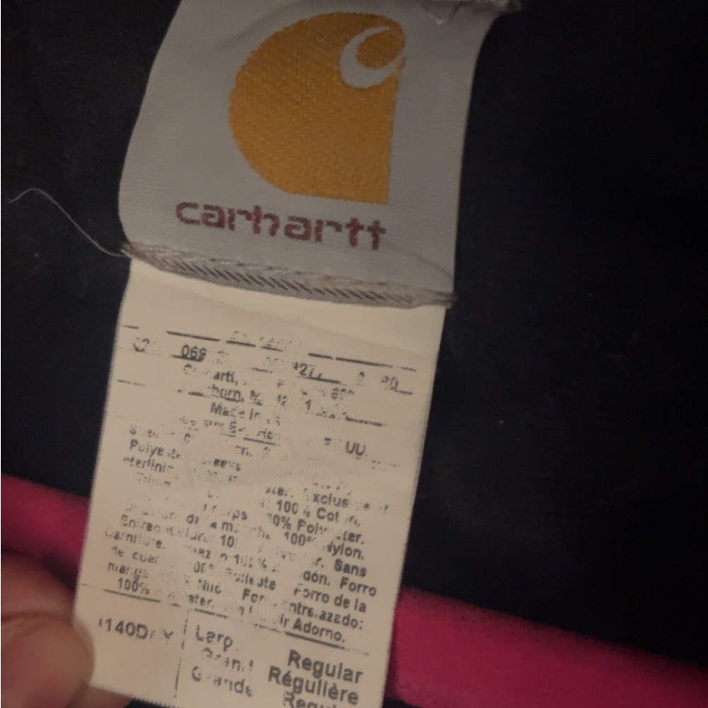 Carhartt Men's Navy large Hooded Jacket - Picture 5 of 8